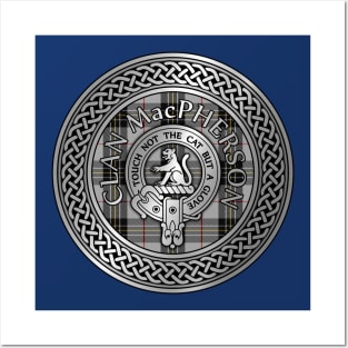 Clan MacPherson Crest & Tartan Knot Posters and Art